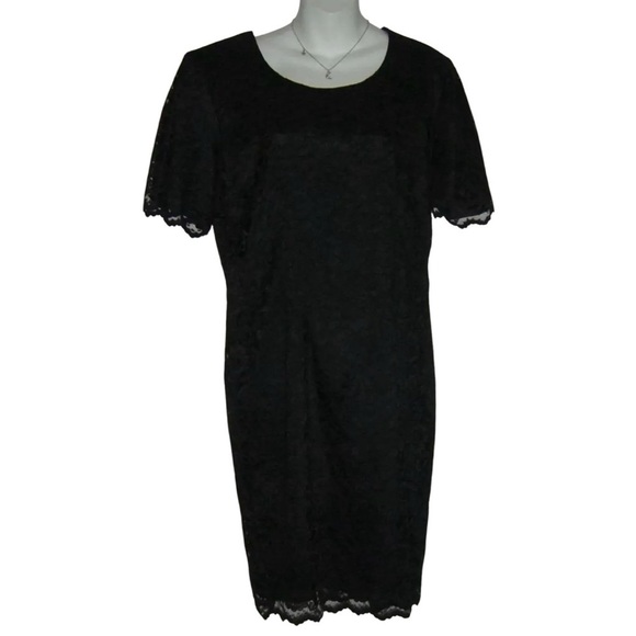 My Michelle Dress Vintage 90's Black Lace Sheath y2k Goth Grunge Taylor Swift - Picture 13 of 14